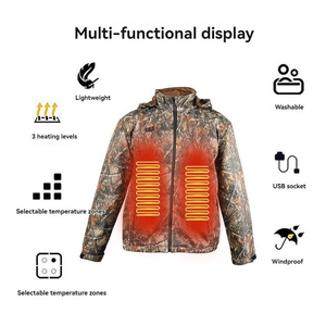 Giacca Invernale da Caccia per Uomo Personalizzata con USB Riscaldato, Impermeabile, Calda, Antivento, Traspirante, con Stampa e Funzione Elettrica Intelligente - Product Image 5
