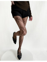 Collants opaques ajourés, bas de base fins, tricotés, colorés, style résille, pour l'été et l'hiver