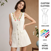 Elegantes Sommer-Partykleid für Damen – Hochwertiges Boutique-Kleid im vietnamesischen Nischen-Stil mit Empire-Taille, lässig & sexy