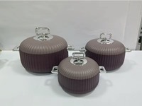 Marmite à fondue nordique côtelée 1L 2L 3.5L en acier inoxydable avec couvercle à clipser, récipient de stockage alimentaire carré avec bouton, vaisselle de pique-nique pastel