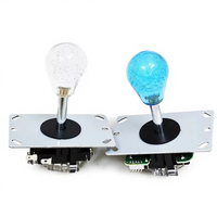 Manette de jeu ovale en cristal pour bornes d'arcade, contrôleur de jeu pour machines de pousse-pièces et de boxe