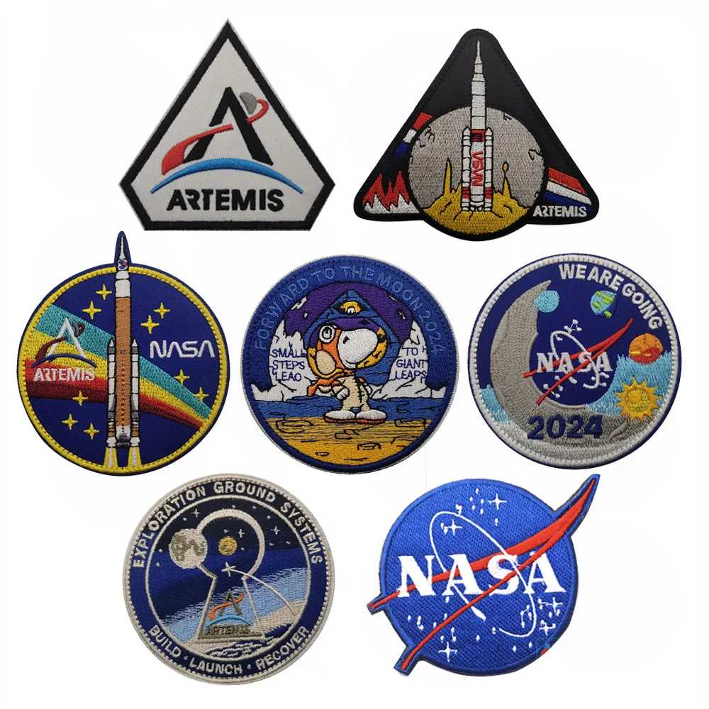 NASA Advance To The Moon 2024 Space Campaign Arm Badge ricamo