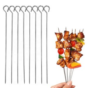 Ensemble de Grille à Charbon Portable en Acier Inoxydable pour Extérieur et Intérieur, 8 Pièces, Brochettes à Kebab pour Barbecue <span class=keywords><strong>Weber</strong></span> - Product Image 1