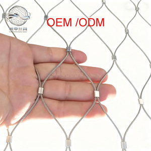 Maille de protection contre les chutes-Filet de câble métallique en acier inoxydable robuste pour les chantiers de construction et la sécurité des espaces publics - Product Image 2