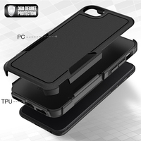 Étui de charge sans fil magnétique antichoc robuste pour iPhone 8 9 Plus protecteur d'écran de couverture arrière de support de voiture robuste