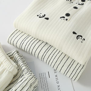 Pigiami invernali da donna traspiranti con stampa <span class=keywords><strong>Panda</strong></span> all'ingrosso elasticizzati in vita - Product Image 3