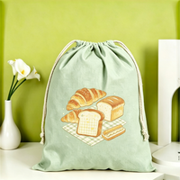 Sac de transport personnalisé à motif de dessin animé, grand format, avec cordon de serrage et poignée, léger et réutilisable, pour fournitures d'artisanat et kits promotionnels de vente au détail
