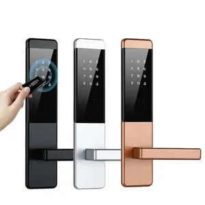 Indoor Rfid Chip Card Door Locks Stainless Steel Mortise Wireless Electric Hotel Smart Lock TThotel Software System