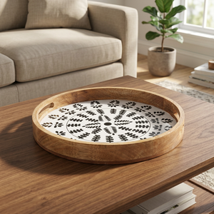 Eco-Friendly Sustainable Handmade Decorative Floral Dishwasher <b>Microwave</b> Safe Food Contact Safe Powder Coated Finish Household - Product Image 1