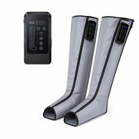 Bottes de récupération à compression pneumatique avec batterie intégrée pour les jambes enflées, la circulation sanguine et la récupération sportive par compression d'air