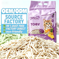 Tofu kattenbakvulling bulk snelklonterend 99% stofvrij wateroplosbaar doorspoelbaar milieuvriendelijk biologisch afbreekbaar fruitgeur OEM
