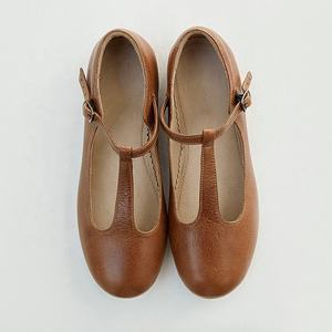 ヴィンテージルックラウンドトゥメアリージェーンフルグレインレザーシューズフォーマルキッズニュースタイル - Product Image 5