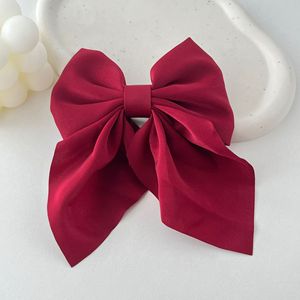 Japanischer Stil Einfache Süße Einfarbige Schleifenhaarspangen Bunte Kinder-Stoffhaarspangen für Mädchen Täglicher Haarschmuck - Product Image 4