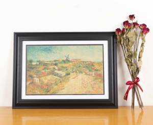 Cadre <span class=keywords><strong>photo</strong></span> double tapis 13x19 pouces, cadre de peinture à l'huile <span class=keywords><strong>célèbre</strong></span> Van Gogh, cadre d'art MDF - Product Image 4