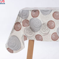 Pas de tarif décoratif PVC rayure motif imperméable à l'eau nappe à manger flanelle soutenu couverture de Table de fête à la maison