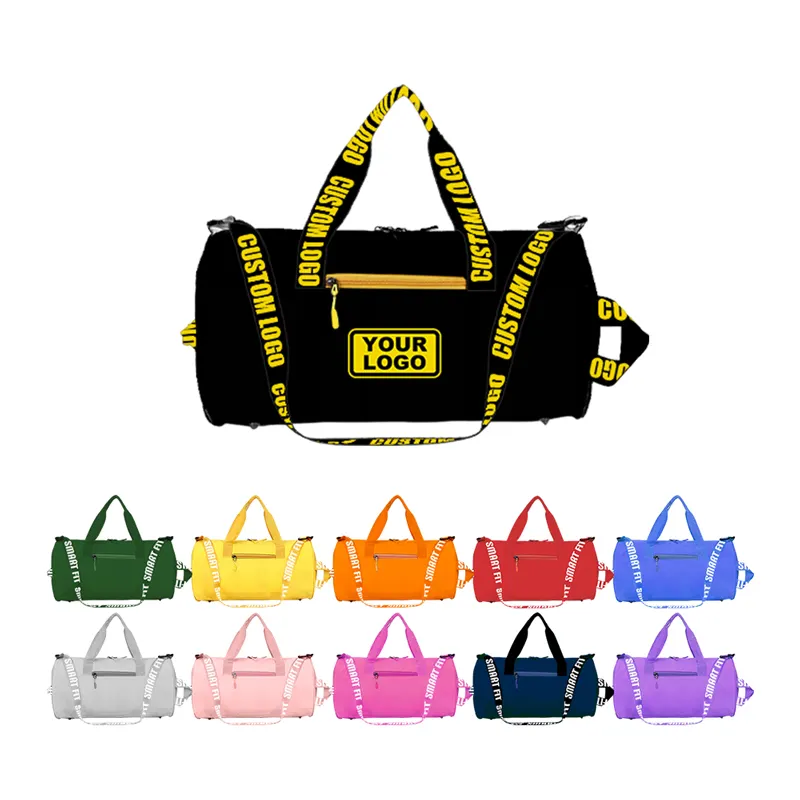 Fashion Custom Logo Luxury Sport Gym Waterproof Foldable Luggage Travel Duffel Bags Women Men Pink Duffle Bag