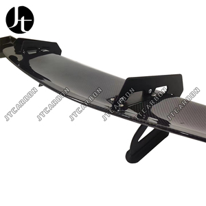 Spoilers de lèvre de coffre d'aile arrière de voiture en Fiber de carbone pour Porsche Cayman Boxster 981 <span class=keywords><strong>718</strong></span> 987 GT4RS 2013 2014 2015 2016 2017 <span class=keywords><strong>2018</strong></span> + - Product Image 4