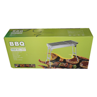 CHRT outil de Barbecue de charbon de bois d'extérieur en acier inoxydable, Portable, Installation libre, poignée pliante, Barbecue, grille de cuisson, parc