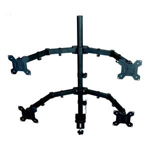 New <b>Computer</b> <b>Desk</b> Vesa Monitor Stand Four Monitor Mount Arm for 13-27" Lcd Led Monitors - Product Image 4