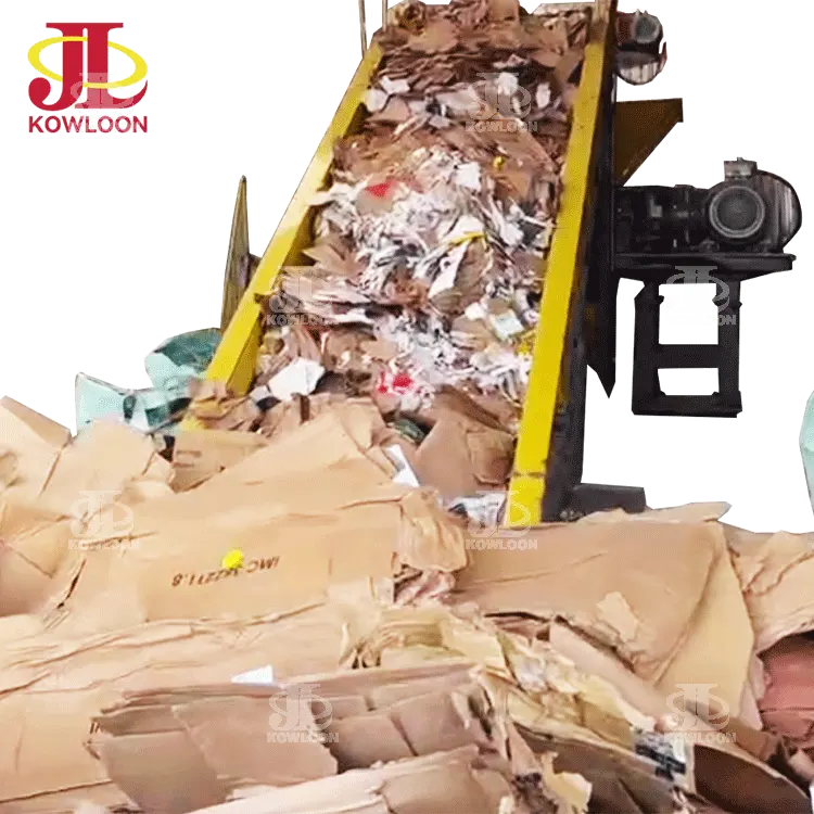 New Design Paper Recycle Cardboard Shredder Machine Industrial