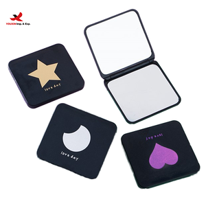 HQ Mixed Proc Discount High Definition Silver Finish Plastic Square Pocket Cosmetic <b>Mirror</b> Folding Double Sided <b>Makeup</b> 1x - Product Image 1