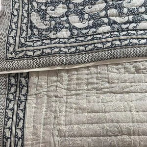 Meilleur Couvre-lit Kantha de Luxe de Qualité Supérieure, Design Vintage Ethnique Fait Main, Couvre-lit Kantha en Coton Cousu à la Main, Couvre-lit Patchwork pour Hôtel - Product Image 1