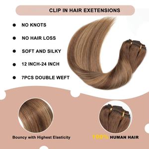 ต่อผมแบบคลิปอิน 14 นิ้ว 120 กรัม <span class=keywords><strong>ผม</strong></span>แท้ 100% เรมี่ แบบตรง 7 ชิ้น ทอสองชั้น มองไม่เห็นรอยต่อ - Product Image 2