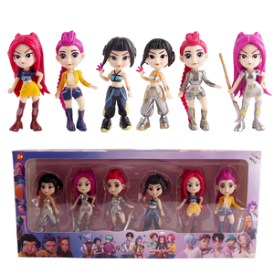 Ensemble de 6 figurines Kpop Demon Hunters, jouets de dessin animé en PVC, accessoires de <span class=keywords><strong>jeu</strong></span> d'anime, décoration créative de bureau, décoration de gâteau, 1:24 MR - Product Image 1