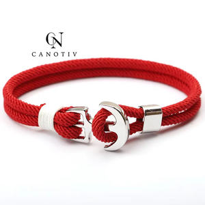 Pulseras hechas a mano de nailon para hombre, pulseras con amuleto de paracaídas, cuerda de Milán, joyería al por mayor - Product Image 5