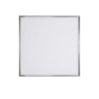 Panneau lumineux LED 48W 595x595mm, éclairage frontal, cadre en aluminium blanc, panneau encastré pour plafond, éclairage commercial pour bureau
