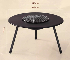 Tùy Chỉnh Ngoài Trời Bảng Với Than Bbq Lưới Tản Nhiệt Di Động Cắm Trại Lẩu Gấp Dã Ngoại Bbq Bảng - Product Image 6