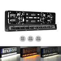 Barre lumineuse de plaque d'immatriculation intégrée homologuée ECE 86W, ultra-fine, en aluminium moulé sous pression, éclairage LED de plaque d'immatriculation pour tout-terrain 4x4