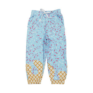 Stock d'équipes de football pour filles Joggers imprimés de vacances bleus avec poches Pantalons de yoga Pantalons de mode de haute qualité Boutique de gros - Product Image 1