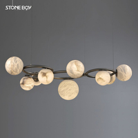 Lampe murale globe postmoderne en acier inoxydable pour salon, escalier, couloir, chambre à coucher, éclairage décoratif de chevet