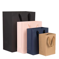 Sacs en papier laminé biodégradable de luxe personnalisés CHING TA avec votre propre logo, finition mate écologique, impression UV, poignée en ruban, pour bougies artisanales