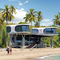 Modèle commercial préfabriqué V9 E7 de luxe Eco Volferda Space Capsule House Villa de 2 chambres à coucher Hôtel Prix Fabricants pour l'extérieur