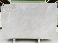 Marbre à Veines Nuageuses Naturelles |   Base gris clair/gris foncé |   Imperméable moderne |   Revêtements de sol de luxe pour cuisines et salles à manger à usage commercial