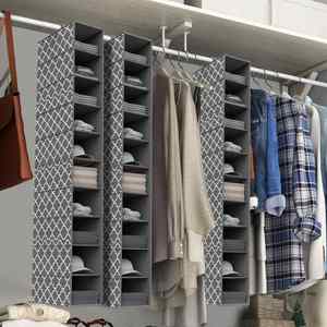 Fabric Hanging <b>Storage</b> Organizer Wall Door Closet Cloth with Multiple Pockets Foldable <b>Space</b> <b>Saving</b> - Product Image 4