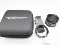 Objectif macro pour téléphone portable 4K HD, grossissement optique 15x, équivalent 30x, fixation universelle par clip pour appareil photo