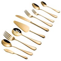 Ensemble de couverts 45 pièces vaisselle de table couverts en acier inoxydable rustique SS pour hôtel