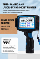 Imprimante jet d'encre manuelle portable Aisomark, nouvelle machine flexible à commande par bouton-poussoir pour date d'expiration, logo, sacs plastiques, usine