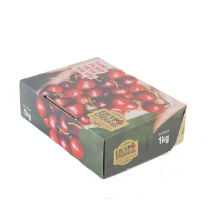 Manufacturer Corrugated food packaging Fresh Pear Cherry Packing Boxes Fruit Cartons