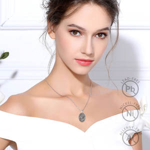 Merryshine 925 Plata Oro Espiritual vintage religioso católico Arcángel joyería St <span class=keywords><strong>Saint</strong></span> Michael colgante collar para hombres - Product Image 5