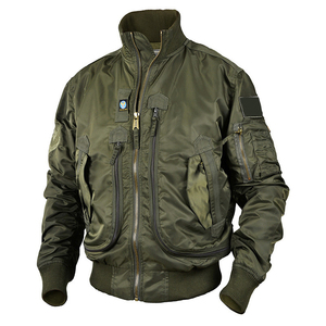 Yakeda hommes veste tactique Air <span class=keywords><strong>pilote</strong></span> étanche <span class=keywords><strong>chasse</strong></span> en plein air uniforme formation grenouille costume capuche tissu veste tactique - Product Image 1