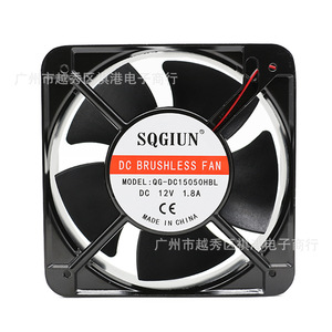 พัดลมไร้แปรงถ่าน Sqgiun Dc ขนาด 150 มม. 12V 1.8A พัดลมระบายความร้อนอุตสาหกรรมสำหรับอุปกรณ์ควบคุมความถี่แปรผัน - Product Image 5
