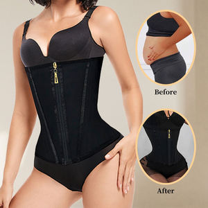 LANGQIN Corset amincissant haute compression en polyamide respirant avec fermeture éclair pour femme - Product Image 2