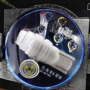 <b>12V</b> 24V W5W 194 T10 2835 3SMD <b>LED</b> Car Dome Light <b>Bulb</b> Multi-Color Ceramic Wedge License Plate Lamp Universal Fit - Product Image 3
