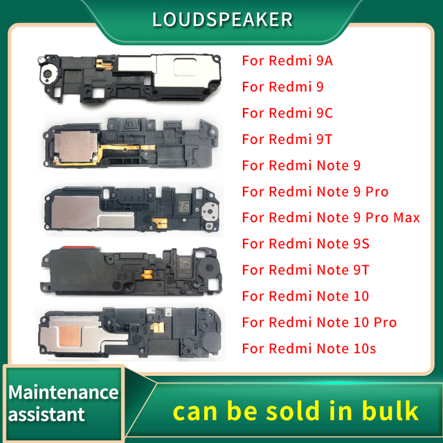 Loudspeaker For Xiaomi Redmi 9 9A 9C 9T Note 9T 9 9S 10 Pro 10s Max Buzzer Ringer Loud Speaker Flex Cable Ribbon