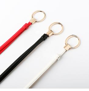 Women's Versatile Thin PU Leather Waist Belt Small Adjustable Dress Belt with Alloy Buckle <strong>Fashion</strong> <strong>Accessory</strong> - Product Image 5