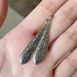 Orecchini Pendenti a Goccia Boho con Rilievo per Donne, Accessori Classici in Rame Stile Etnico Vintage per Fidanzamento - Product Image 6